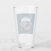 Bester Vater je Blue Atlantic Ocean Rocky Seashore Glas (Rückseite)