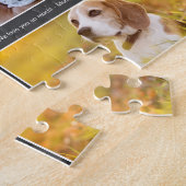 Bester Vater je Blue Custom Foto Collage Puzzle (Seite)