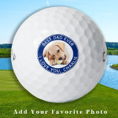Bester Vater je Blue Dog Foto Golfball