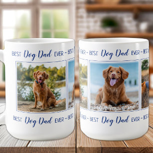 Bester Vater je Blue Foto Collage Kaffee Tasse