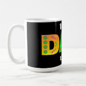 Bester VATER je! Bold Geometric Boho Kaffeetasse (Links)