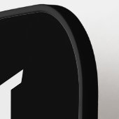 Bester Vater je | Bold Modern Black Pickleball Schläger (Linke Seite)