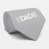 Bester Vater je Bold Typografy Grau Krawatte (Gerollt)