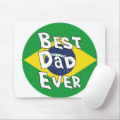 Bester Vater je Brasilien Flagge Mousepad (Mit Mouse)