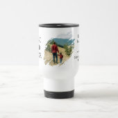 Bester Vater je Brush Stroke Foto Reisebecher (Mittel)