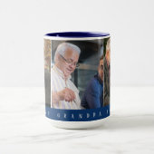 Bester Vater je Burgund mit 3 Foto Opa Tasse (Zentrum)