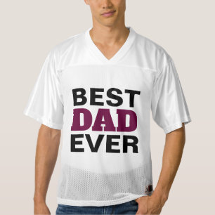 Bester Vater je Burgund weiße Typografie Männer Football Trikot