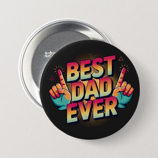Bester Vater je Button (Vorne & Hinten)