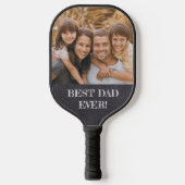 Bester Vater je! Chalkboard Benutzerdefiniertes Fo Pickleball Schläger (Vorderseite)