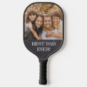 Bester Vater je! Chalkboard Benutzerdefiniertes Fo Pickleball Schläger (Rückseite)