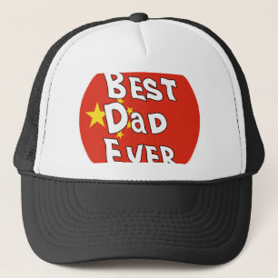 Bester Vater je China Flag Truckerkappe