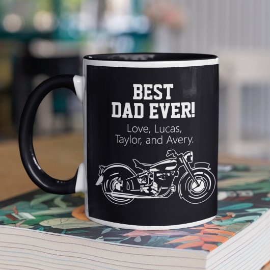 Bester Vater je Cool Motorrad Vater Bike Tasse
