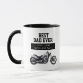Bester Vater je Cool Motorrad Vater Bike Tasse (Links)