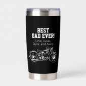 Bester Vater je Cool Motorrad Vater Bike Thermobecher (Vorderseite)