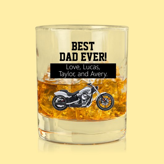 Bester Vater je Cool Motorrad Vater Bike Whiskyglas