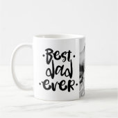 Bester Vater je Cooles Foto für schwarzes Skript Kaffeetasse (Links)