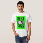 Bester Vater je Cooles Geschenk des Grünen Schwarz T-Shirt (Vorne ganz)
