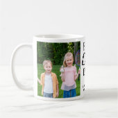 Bester VATER je Custom 2 Foto Vatertag Kaffeetasse (Links)