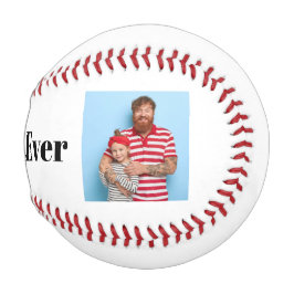 Bester Vater je Custom Foto Vatertag Geschenk Baseball