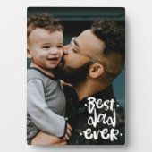 Bester Vater je Custom Foto Vatertag Geschenk Fotoplatte (Vorderseite)