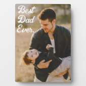 Bester Vater je Custom Foto Vatertag Geschenk Fotoplatte (Vorderseite)