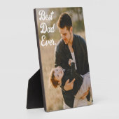 Bester Vater je Custom Foto Vatertag Geschenk Fotoplatte (Seite)