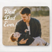 Bester Vater je Custom Foto Vatertag Geschenk Mousepad (Vorne)