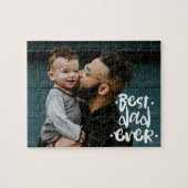 Bester Vater je Custom Foto Vatertag Geschenk Puzzle (Horizontal)