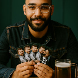 Bester Vater je Custom Foto Vatertag Geschenk Spielkarten