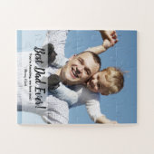 Bester Vater je! Custom Foto Vatertag Puzzle (Horizontal)