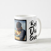 Bester Vater je Custom Foto Vathers Day Geschenk Kaffeetasse (VorderseiteRechts)