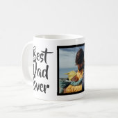 Bester Vater je Custom Foto Vathers Day Geschenk Kaffeetasse (Vorderseite Links)