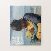 Bester Vater je Custom Foto Vathers Day Geschenk Puzzle (Vertikal)