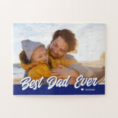 Bester Vater je Custom Foto Vathers Day Geschenk Puzzle (Horizontal)