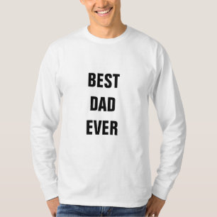 Bester Vater je Custom Vatertag Geschenk 2024 Einf T-Shirt