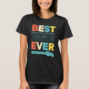 Bester Vater je D a D Akkord Vater Gitarrist Vater T-Shirt
