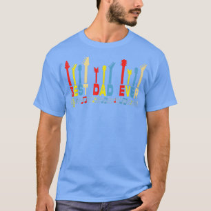 Bester Vater je Daddy Guitar Vintag Lover Gitarre T-Shirt