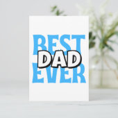 Bester Vater je Dankeskarte (Stehend Vorderseite)