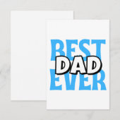 Bester Vater je Dankeskarte (Vorne/Hinten)