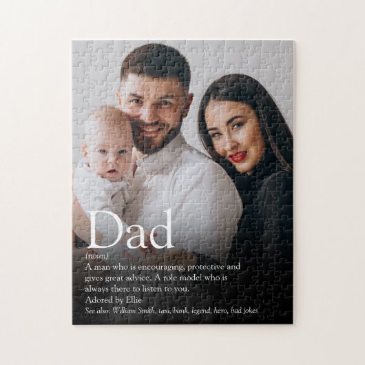 Bester Vater je Definition Foto Puzzle (Vertikal)