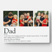 Bester Vater je Definition FotoCollage Fotoplatte (Vorderseite)