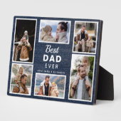 Bester Vater je Denim Foto Plaque Fotoplatte (Seite)