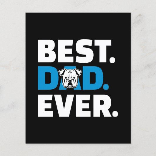 Bester Vater je | Dog Lover Gift Flyer (Vorne)