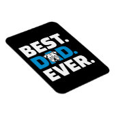 Bester Vater je | Dog Lover Gift Magnet (Rechte Seite)
