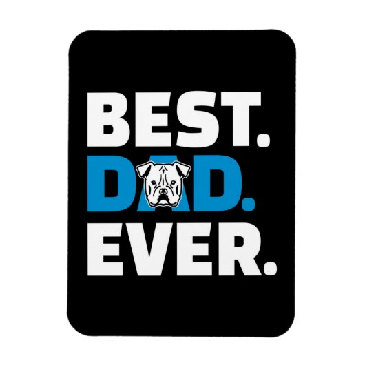 Bester Vater je | Dog Lover Gift Magnet (Vertikal)