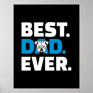 Bester Vater je   Dog Lover Gift Poster