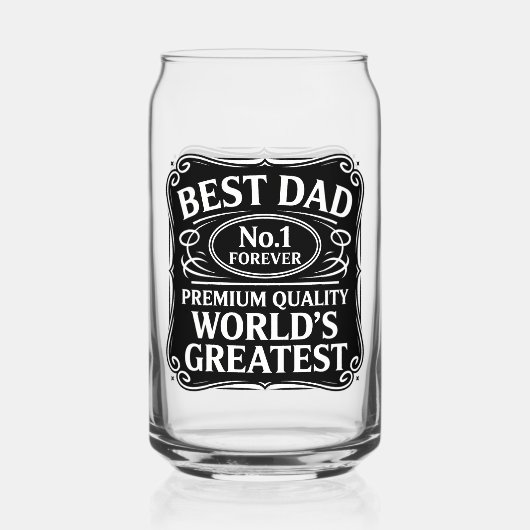 Bester Vater je Dosenglas (Vorderseite)