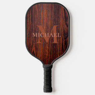 Bester Vater je dunkles Mahagoniholz Pickleball Schläger