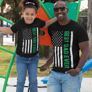 Bester Vater je dünne grüne Linie Military Daddy T-Shirt