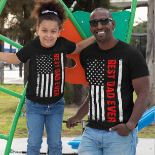 Bester Vater je dünne rote Linie Feuerwehrmänner D T-Shirt